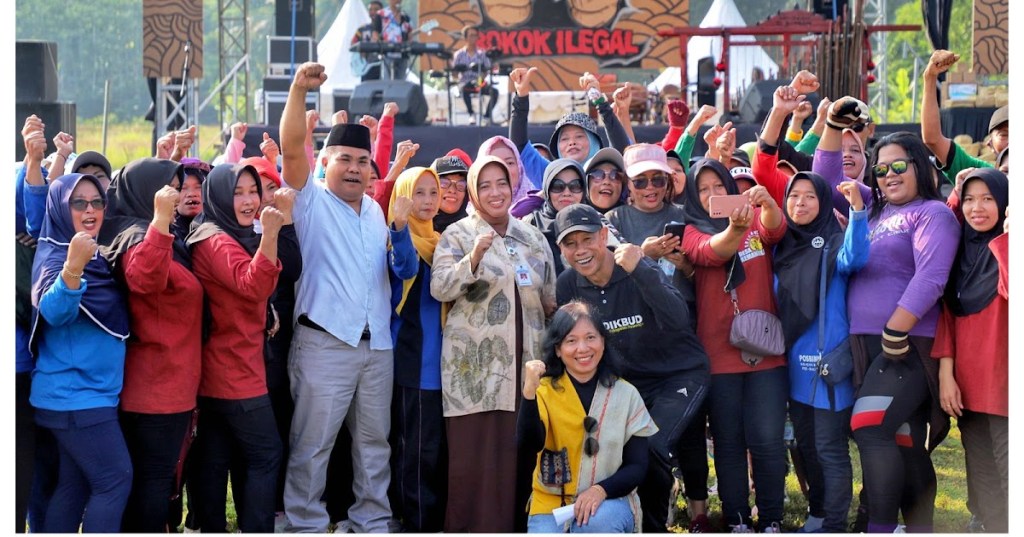 Melalui Olahraga dan Seni Budaya, Sosialisasi Gempur Rokok Ilegal Berlangsung&nbsp;Meriah